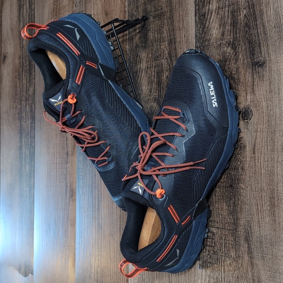 Salewa Ultra Train 3 Trail Running / Hiking Shoe Size 12.0 In Ombre Blue/Orange - Picture 1 of 13